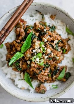 Thai basil tempeh stir fry