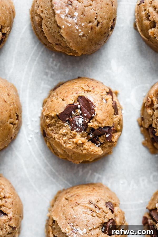 Stack of freshly baked vegan spiced chocolate chunk cookies