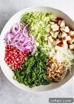shaved brussels sprouts, fennel & apple salad