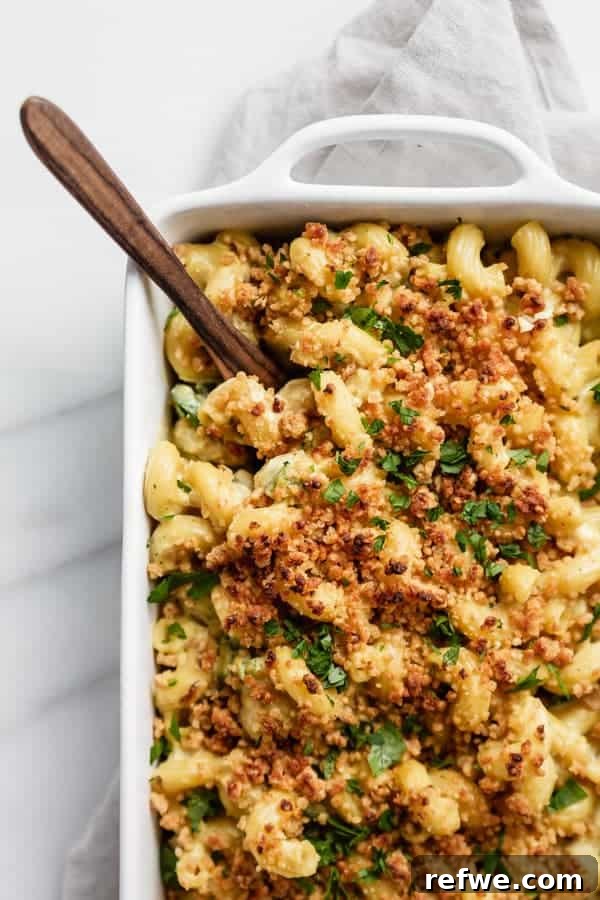 Creamy Plant-Based Jalapeño Popper Mac & Cheese 5 vegan jalapeno popper mac and cheese