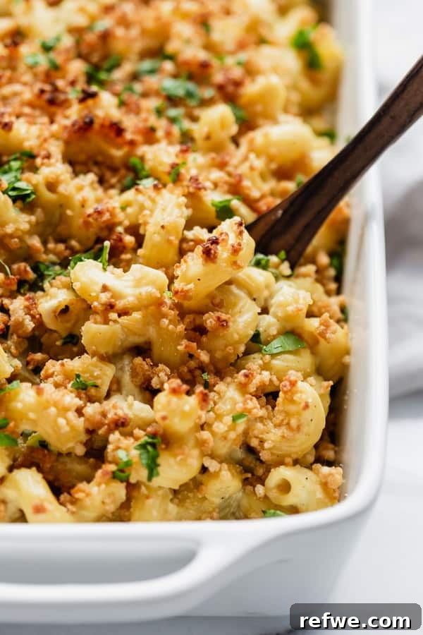 Creamy Plant-Based Jalapeño Popper Mac & Cheese 7 vegan jalapeno popper mac and cheese