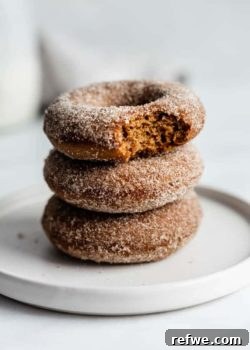 vegan gingerbread donuts with gingerbread sugar