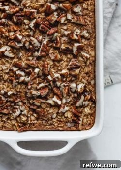 Pecan Pie Baked Oatmeal recipe card image