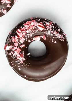 vegan peppermint mocha donuts