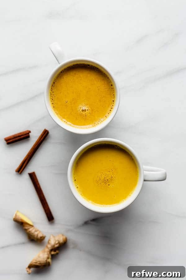 Golden Turmeric Elixir 6 golden milk turmeric latte