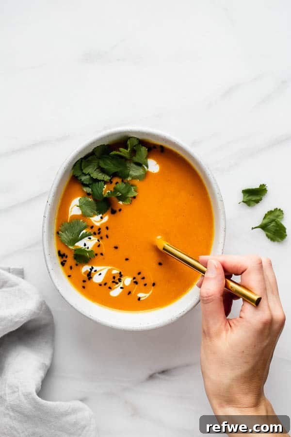 Ingredients for Thai carrot ginger soup