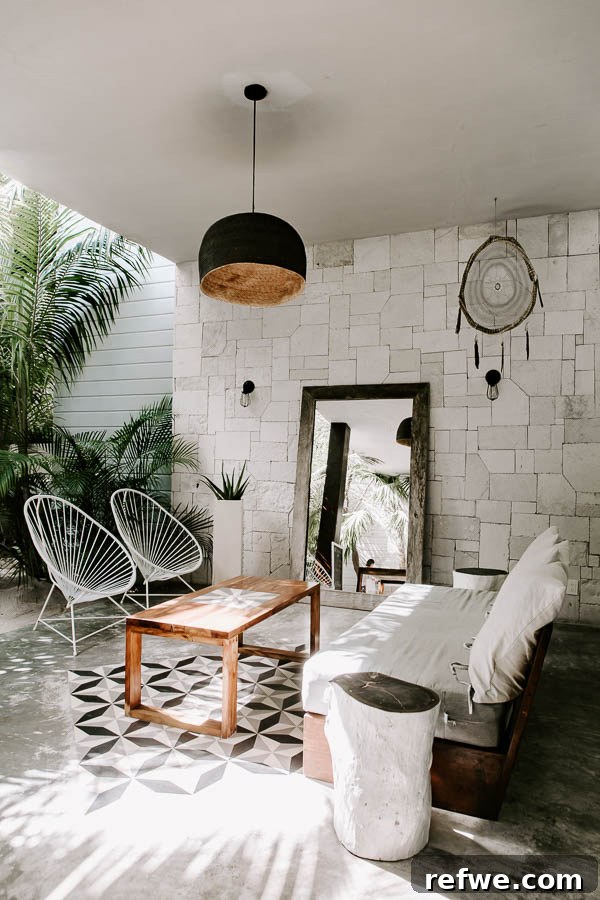 Tulum's Gastronomic Gems: A Foodie's Journey 3 A serene view of Sanara Tulum, a luxurious eco-chic hotel on Tulum Beach