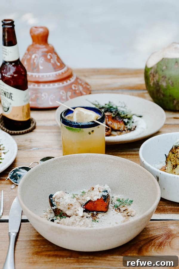 Tulum's Gastronomic Gems: A Foodie's Journey 21 An exquisite, beautifully plated dish from Moro Restaurant at Habitas Tulum