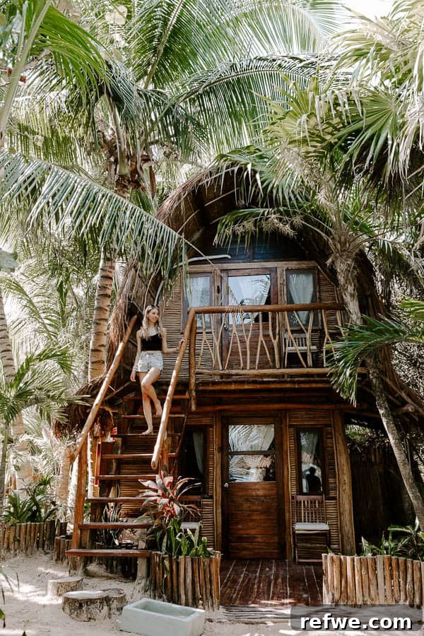 Tulum's Gastronomic Gems: A Foodie's Journey 27 The artistic and natural decor at Ahau Tulum, home to Raw Love
