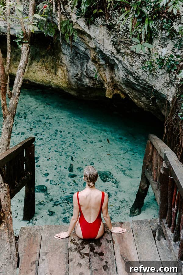 Tulum's Gastronomic Gems: A Foodie's Journey 10 Crystal clear waters of Gran Cenote in Tulum, perfect for swimming and snorkeling