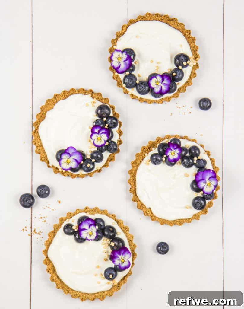 Delicious Blueberry Granola Tarts for a healthy breakfast