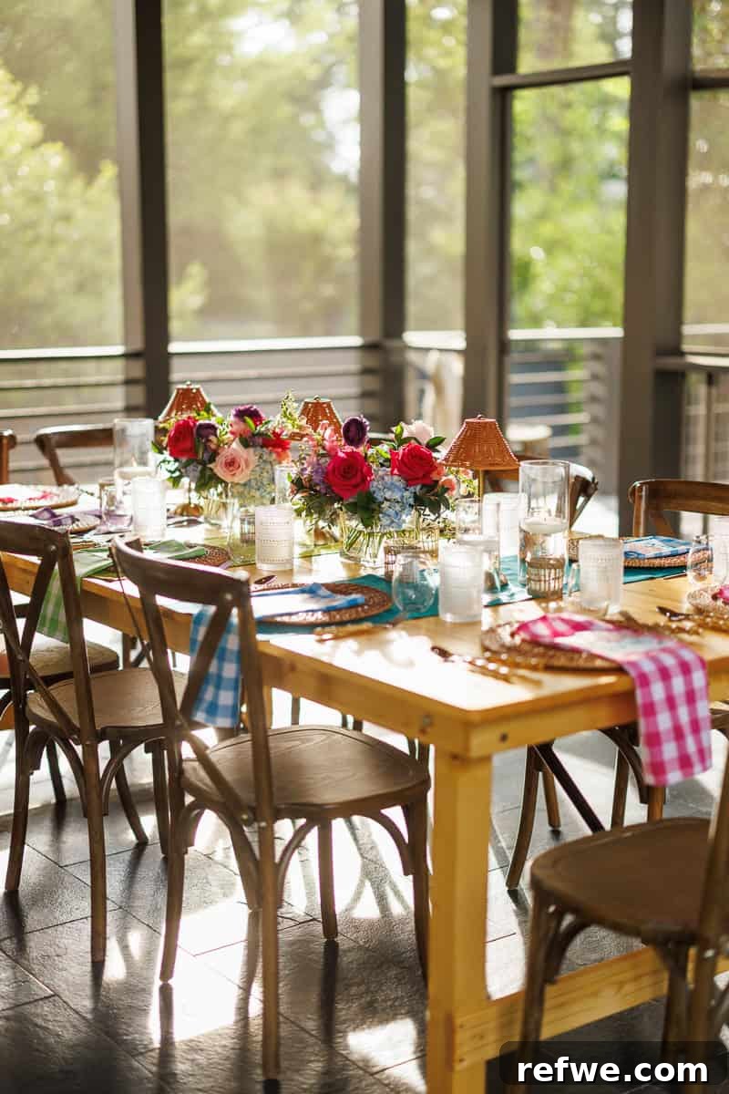 Fresh Air Retreat Recap: Highlights from Atlanta, GA 15 a dining table on a patio.