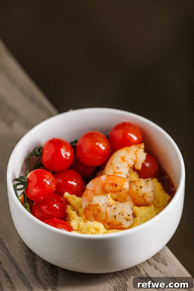 Fresh Air Retreat Recap: Highlights from Atlanta, GA 17 Shrimp, grits and cherry tomatoes in a bowl.