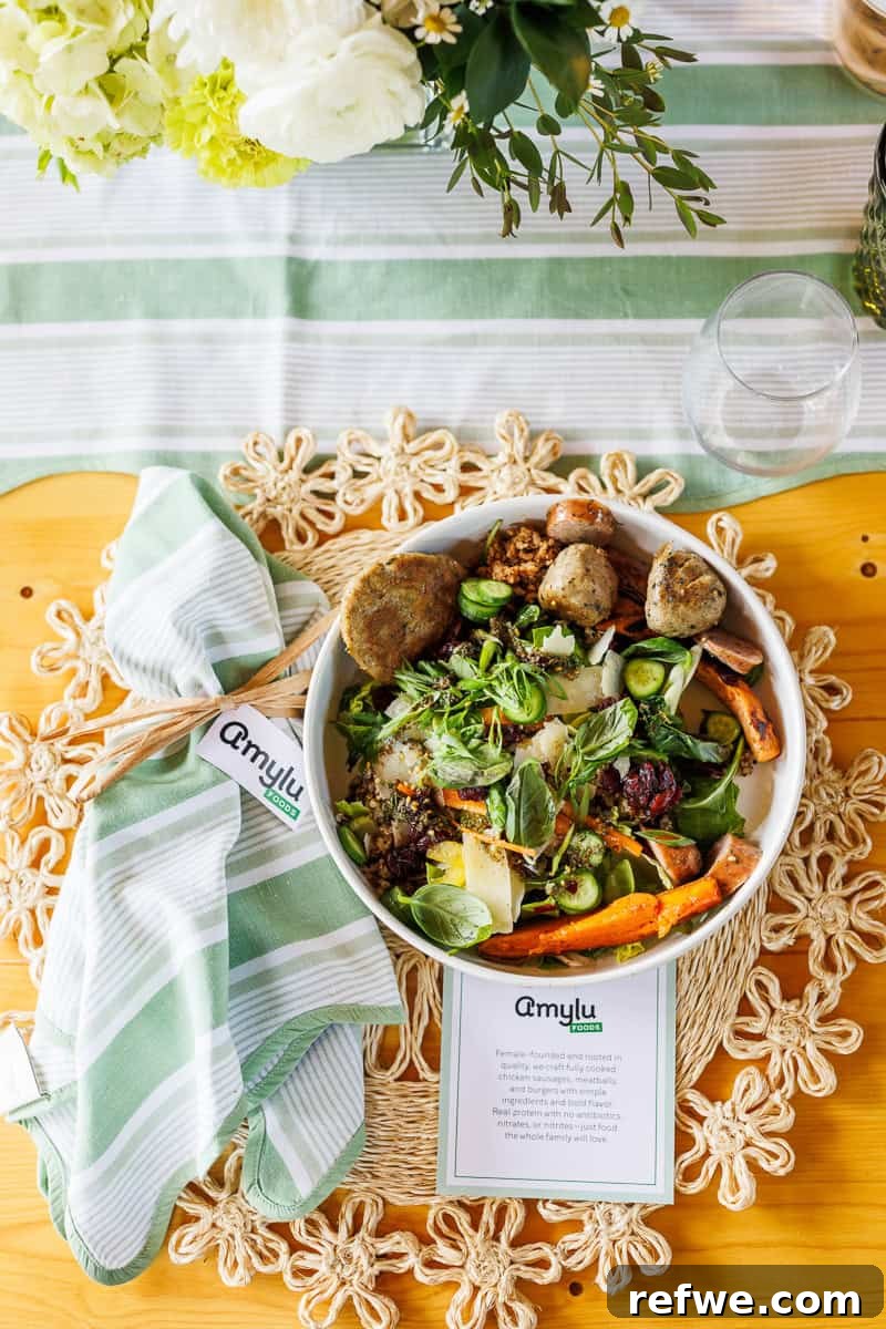 Fresh Air Retreat Recap: Highlights from Atlanta, GA 23 a buddha bowl with amylu foods sausage.