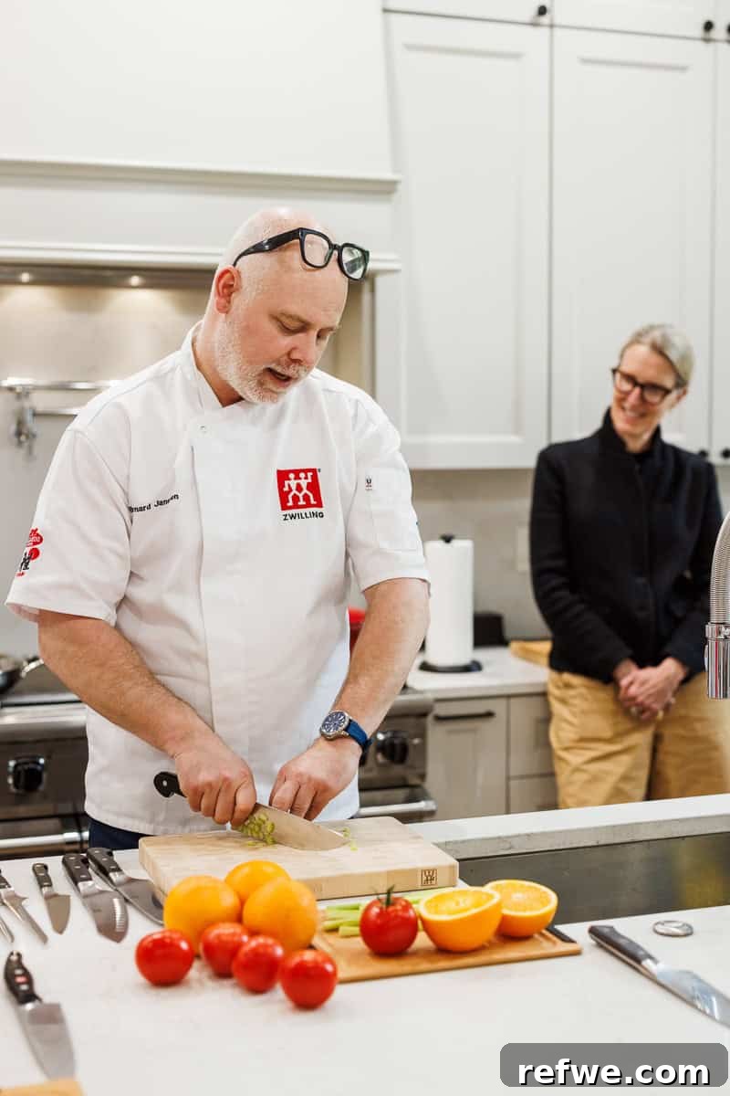 Fresh Air Retreat Recap: Highlights from Atlanta, GA 26 knife skills demo from chef bernard of zwilling.