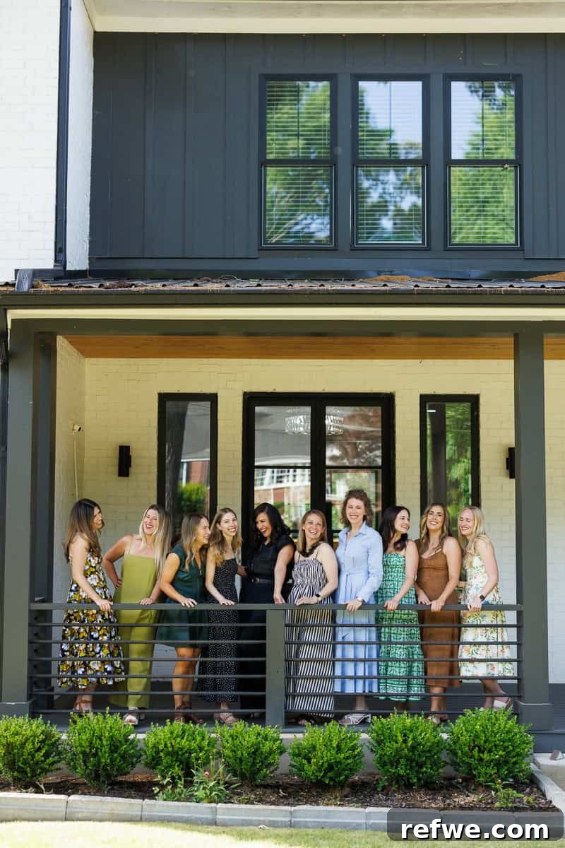 Fresh Air Retreat Recap: Highlights from Atlanta, GA 31 a group of girls laughing on a front porch.