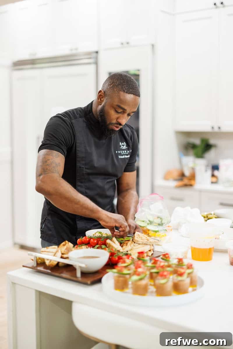 Fresh Air Retreat Recap: Highlights from Atlanta, GA 9 chef preparing dinner.