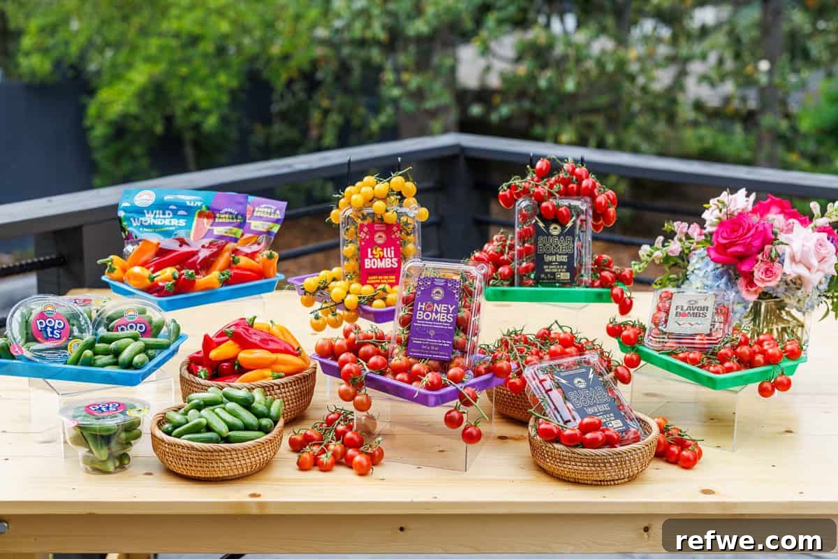 Fresh Air Retreat Recap: Highlights from Atlanta, GA 10 cherry tomatoes, peppers and cucumbers on a table.