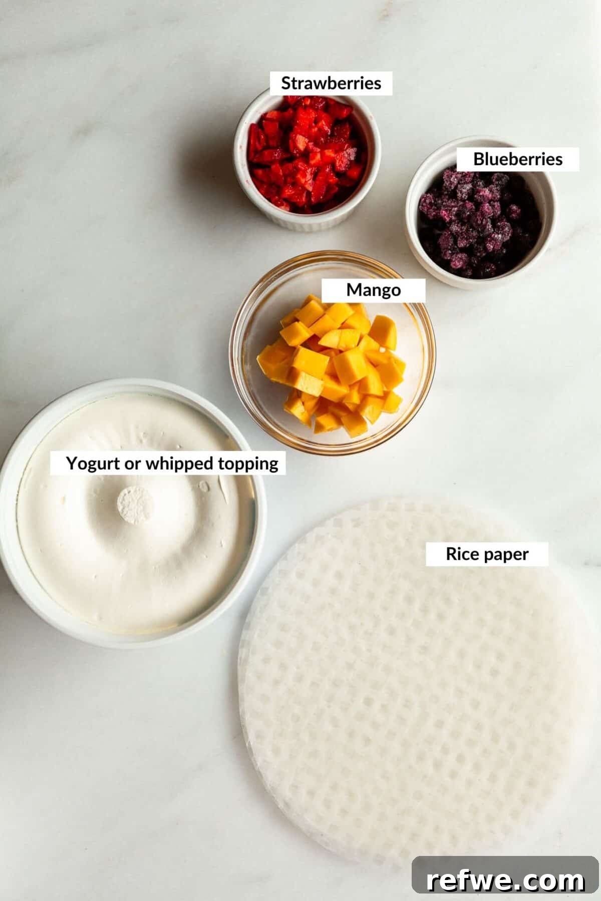 Chewy Rice Paper Mochi Recipe: Step-by-Step Homemade Treat 3 Ingredients for rice paper mochi.