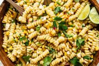 Mexican Street Corn Pasta Salad Recipe for Summer Gatherings