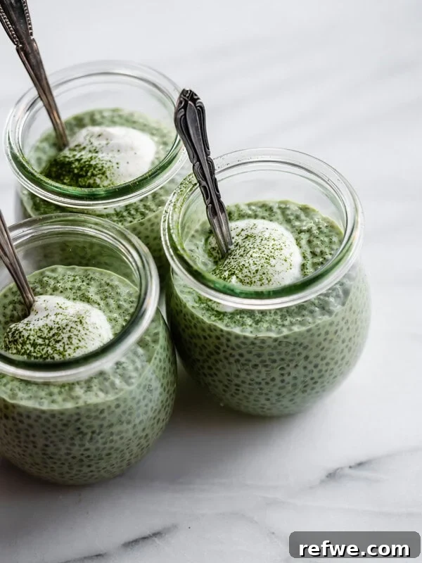 Creamy Passionfruit Chia Pudding Recipe for Breakfast & Dessert 14 matcha latte chia pudding