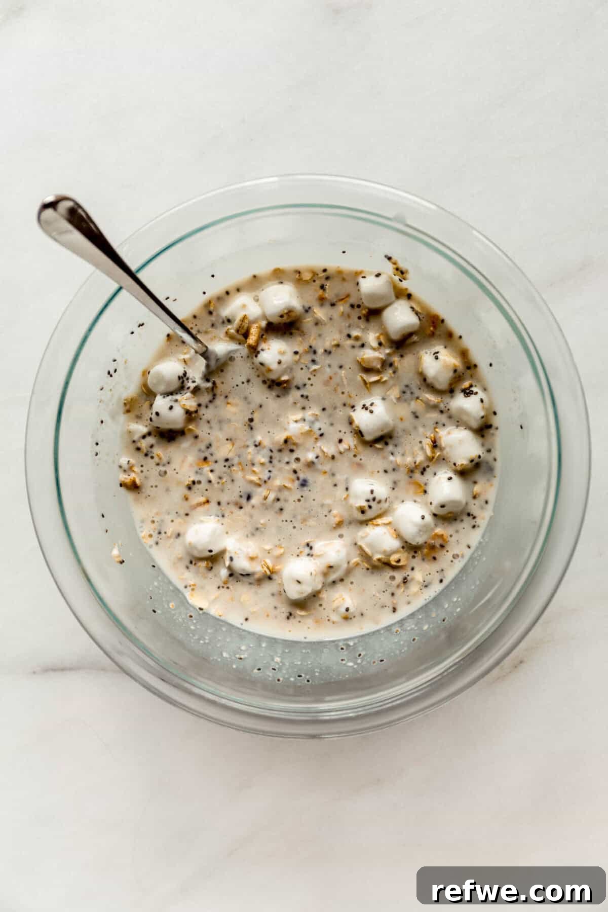 S'mores Overnight Oats with Chocolate and Marshmallow 6 img 32486 5