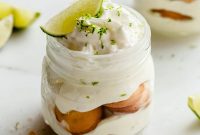 Mini Key Lime Pie Pudding Jars with Greek Yogurt
