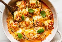 Buffalo Chicken Zucchini Roll-Ups Recipe