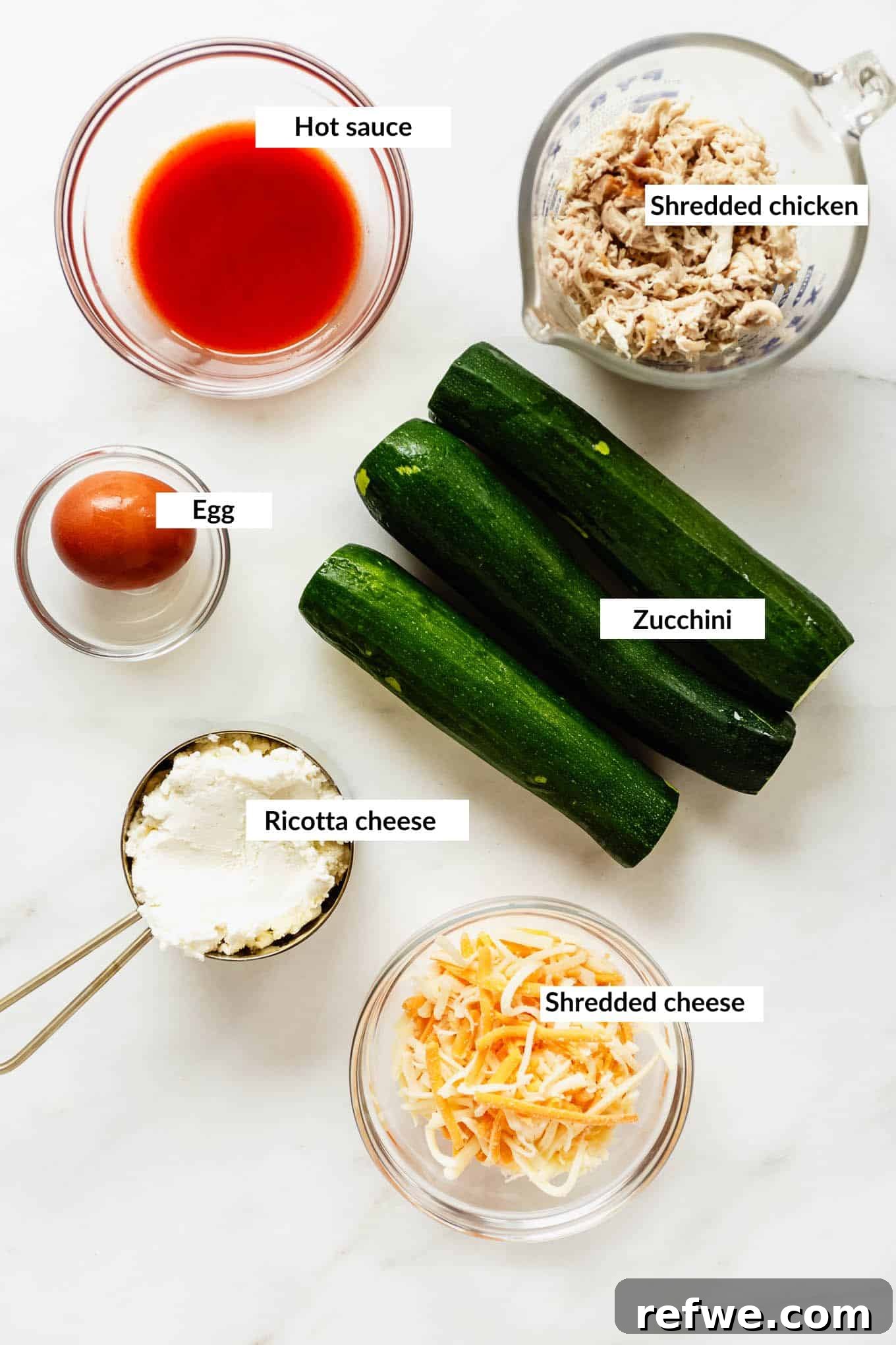 Buffalo Chicken Zucchini Roll-Ups Recipe 3 Ingredients for buffalo chicken zucchini roll ups