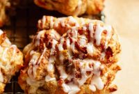 Cottage Cheese Apple Fritters with Maple Cinnamon Glaze